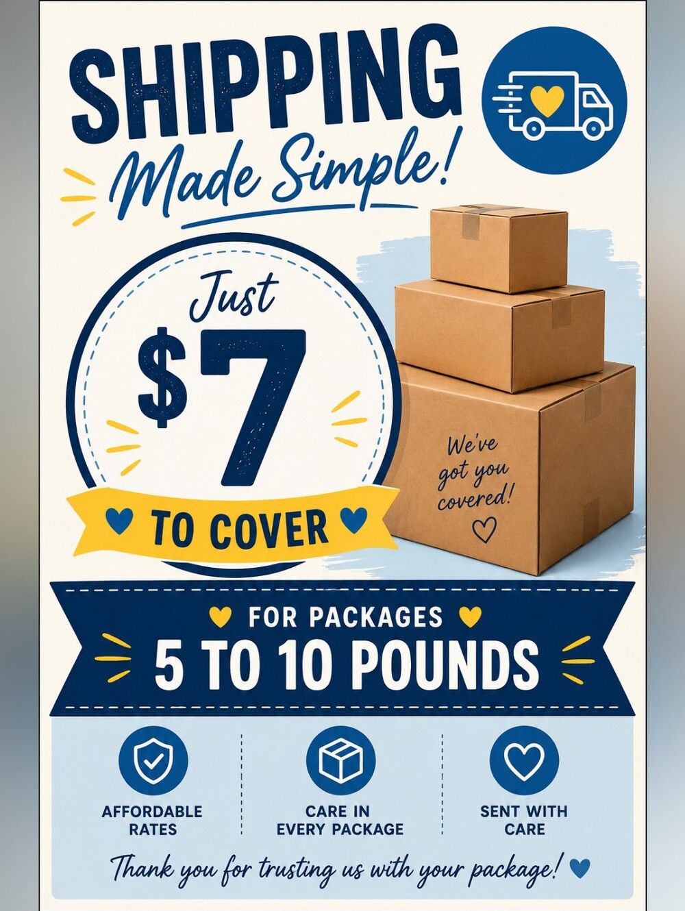 EXTRA Shipping Listing 5-10 Pounds